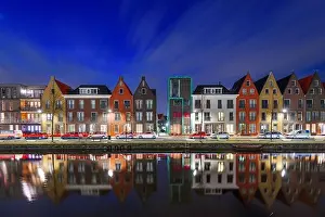 Amersfoort, Netherlands cityscape in the Vathorst district at twilight