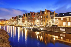 Amersfoort, Netherlands cityscape in the Vathorst district at twilight