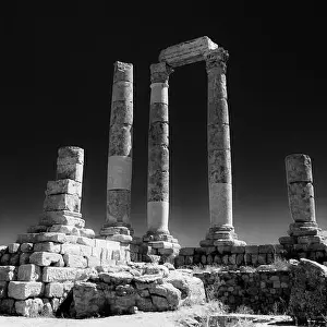 Travelling Prints: Amman citadel, Amman Jabal Alqala