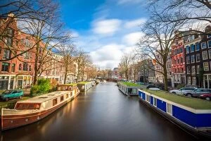 Cityscape Collection: Amsterdam, Netherlands historic canals and cityscape