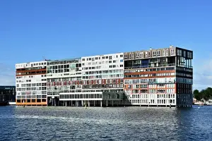 Amsterdam Netherlands modern architecture Apartments on Westerdoksdijkand between Oude Houthaven