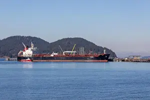 Tanker Prints: Anacortes WA USA - Nov 18, 2022: The Crude Oil Tanker Ohio at the Marathon Oil Refinery