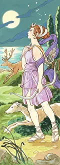 Entity Prints: In ancient Greek mythology, Artemis was the goddess of hunting and wild animals