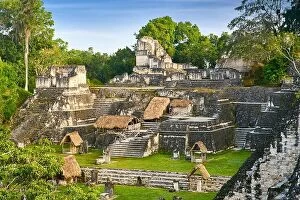 Images Dated 29th February 2016: Ancient Maya Ruins, Tikal National Park, Guatemala, UNESCO