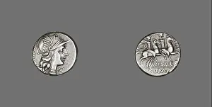 Roma Prints: Ancient Roman. Denarius (Coin) Depicting the Goddess Roma