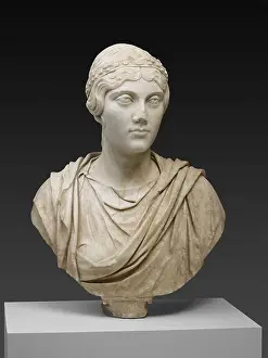 Braids Prints: Ancient Roman. Portrait Bust of a Woman