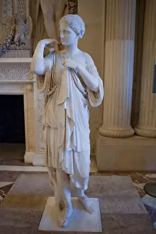 Historic Landmark Prints: Ancient Roman Sculpture on Display in Louvre Museum