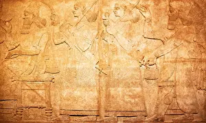 Tablets Prints: Ancient sumerian stone carving with cuneiform scripting