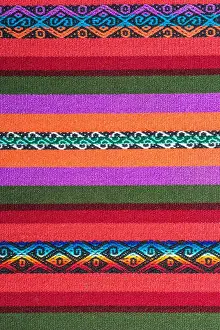 Andean weaving loom made in bright colors
