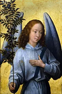 Gallery Prints: Angel holding an Olive Branch Hans Memling ( Memlinc ) 1430 – 1494 German