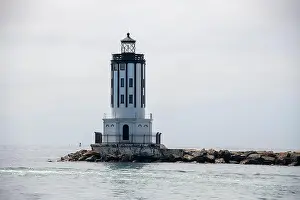Lighthouses Prints: Angels Gate Lighthouse Entrance to Port of Los Angeles