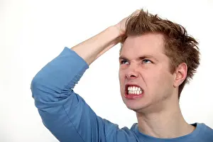 Displeased Prints: Angry man shouting