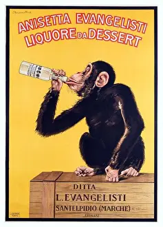 Vintage Poster Prints: Anisetta Evangelisti Liquore da Dessert
