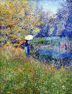 Culture History Prints: Anna Boch (1848–1936) WOMAN IN LANDSCAPE 1890-1892 Belgian Belgium