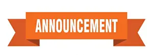 Price Tag Prints: announcement ribbon. announcement isolated sign. announcement banner