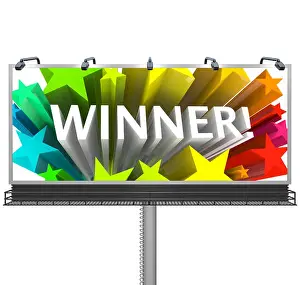 Presenting Prints: Announcing the Winner on a Huge Billboard for Top Prize