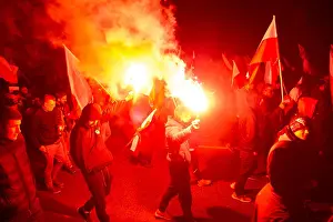 Fascist Prints: Annual March of Independence launched in 2011 by the far right National Radical Camp (ONR)