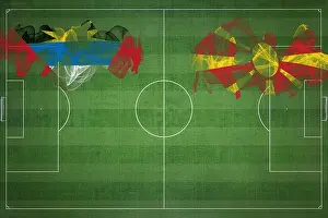 Sports Match Prints: Antigua and Barbuda vs North Macedonia Soccer Match