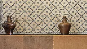 Algarve Prints: Antique ornament pieces-copper water vessels-stoppers and handles-neoRococo palace