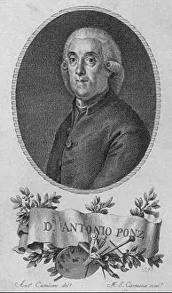 Personaje Prints: ANTONIO PONZ (1725-1792) - GRABADO POR ANTONIO CARNICERO - 1793