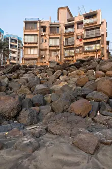 Conditions Prints: Apartment buildings at Versova beach, Mumbai, India