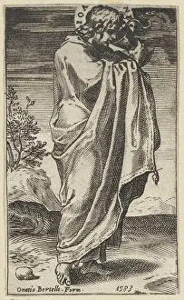 Baptist Prints: Apostle John with a chalice Christ
