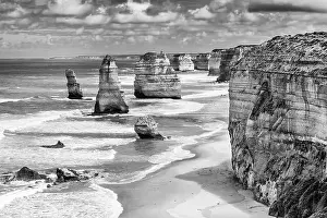 Surf Prints: Twelve Apostles rock formations