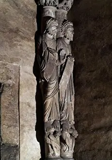 Asturias Prints: APOSTOLES EN LAS COLUMNAS DE LA ANTECAMARA DE LA CAMARA SANTA DE LA CATEDRAL DE OVIEDO - SIGLO XII