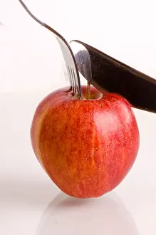 Lean Prints: Apple with cutlery
