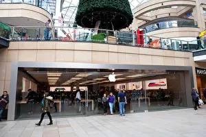 Trinity Prints: Apple Store in Trinity Leeds in West Yorkshire, England