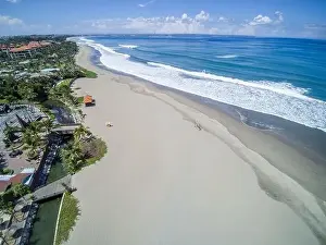 April 02, 2020. Empty Petitenget Beach closed for quarantine for COVID-19