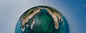 Apulia Italy blue Sea summer Coastline Drone 360 vr