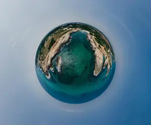 Alberobello Prints: Apulia Italy blue Sea summer Coastline Drone 360 vr