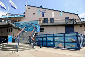 Fishermans Prints: Aquarium by the Bay at Pier 39, Fisherman's Wharf, San Francisco, California, USA
