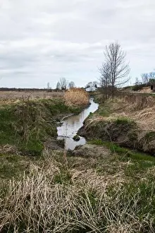 Flows Prints: Aqueduct on QC 132 in Baie-du-Febvre, Quebec, Canada