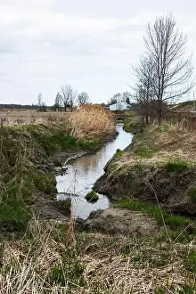 Flows Prints: Aqueduct on QC 132 in Baie-du-Febvre, Quebec, Canada
