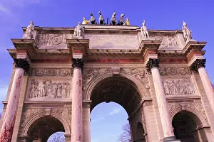 Eiffel Tower Prints: Arc de Triomphe du Carrousel Paris, France