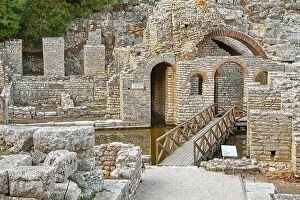 Scenic Collection: Archeological ruins at Butrint National Park, Albania, UNESCO