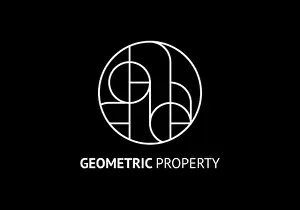 Black Vector Vectors Prints: architect logo template line minimalist bauhaus design, isolated on white background
