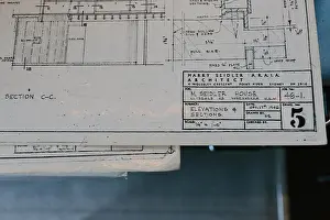 Architectural Plan Prints: Architectural plans of Rose Seidler House
