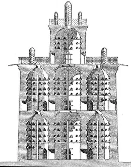 Cross Section Prints: architecture, building, towers