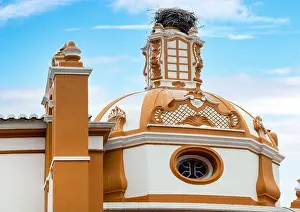 Tower Town Prints: Architecture detail from Church of Santo Amaro located in Faro, Portugal