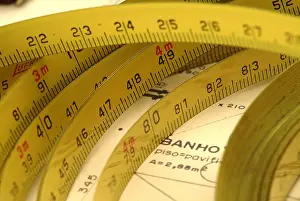 Inches Prints: Architecture measuring tape centimeters inches blueprint diagram project concept conceptual architecture