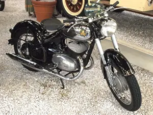 Motorcycles Prints: The Ardie BZ 350 is a vintage motorcycle that gained recognition for its unique design and performance