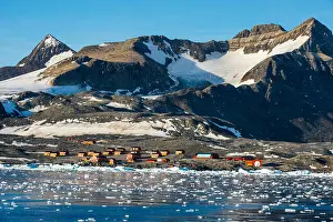 Dramatic Landscape Prints: Argentinian Antarctic settlement, Esperanza Base, Hope Bay, Antarctica, Polar Regions