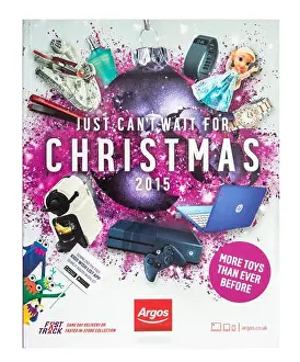 Packshot Prints: Argos Just Cant Wait For Christmas 2015 Catalogue on a white Background