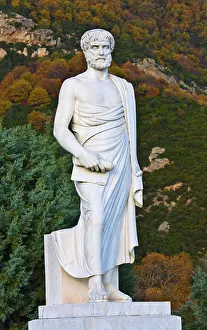 Thinker Prints: Aristotle statue located at Stageira of Greece (birthplace of the philosopher)
