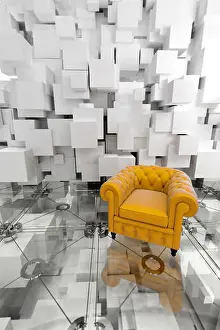 Home Interior Prints: armchair, glass, chalice, tumbler, furniture, modern, modernity, elegance