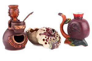 Armenia Prints: Armenian ancient doll souvenir for salt and pepper
