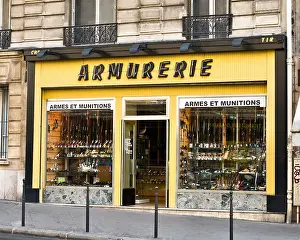 Outlet Prints: Armurerie - Armory - Public Gun Shop Paris France Europe